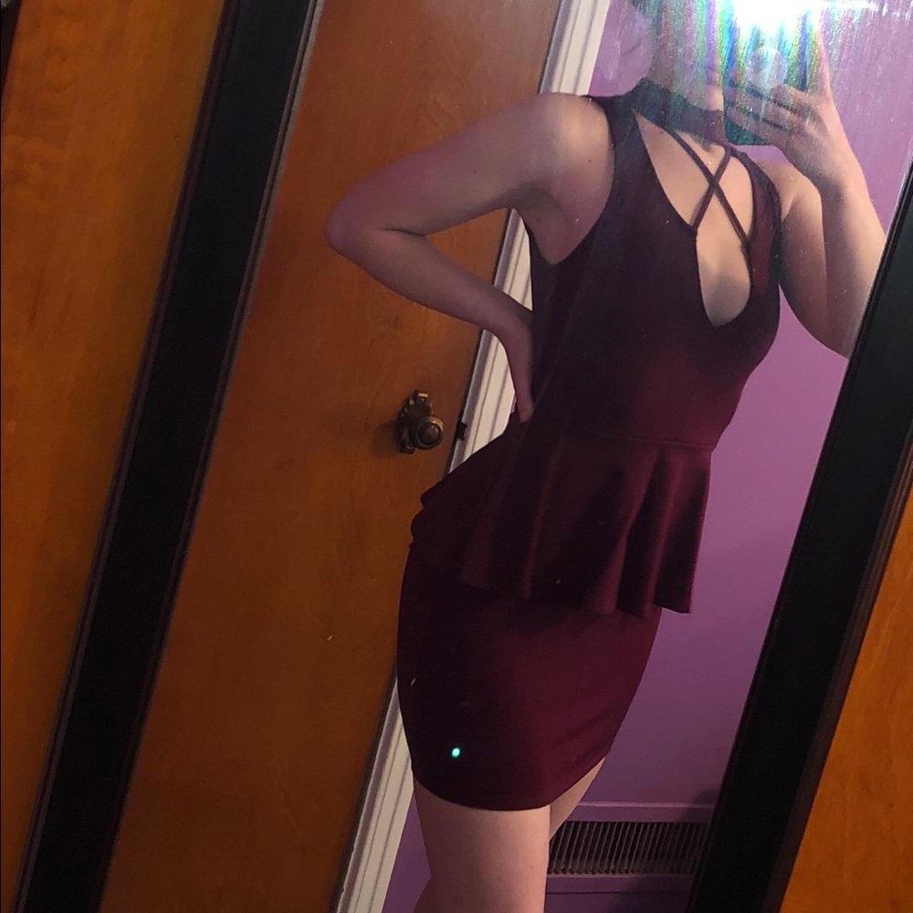 Maroon dress